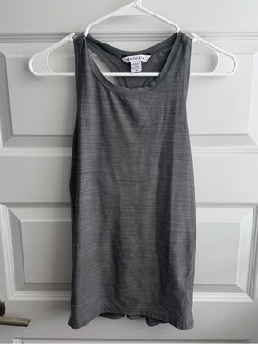 Athleta Ultimate Train Textured Tank XS Gray | Racerback Workout Top